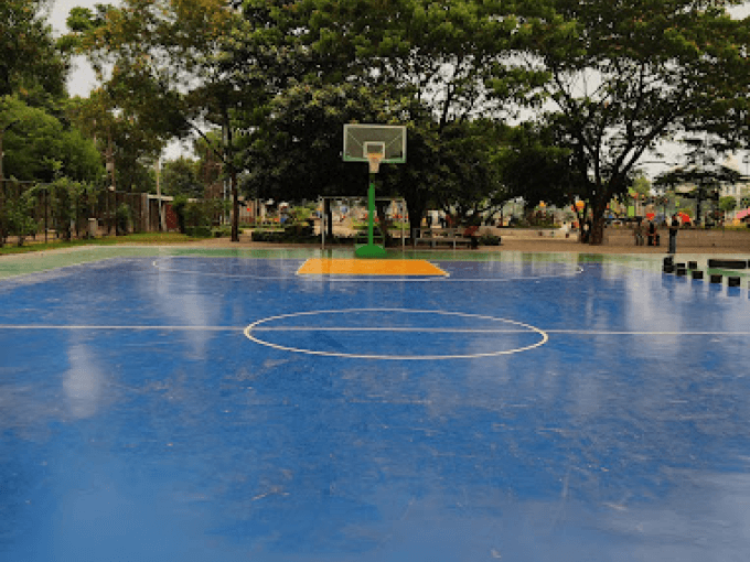 Courtside-turf-basketball court